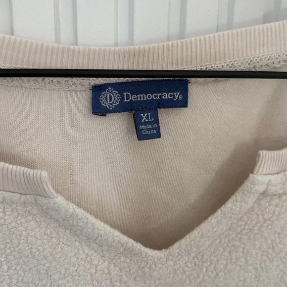 Cream Embroidered Boho Sweatshirt - Picture 3 of 6